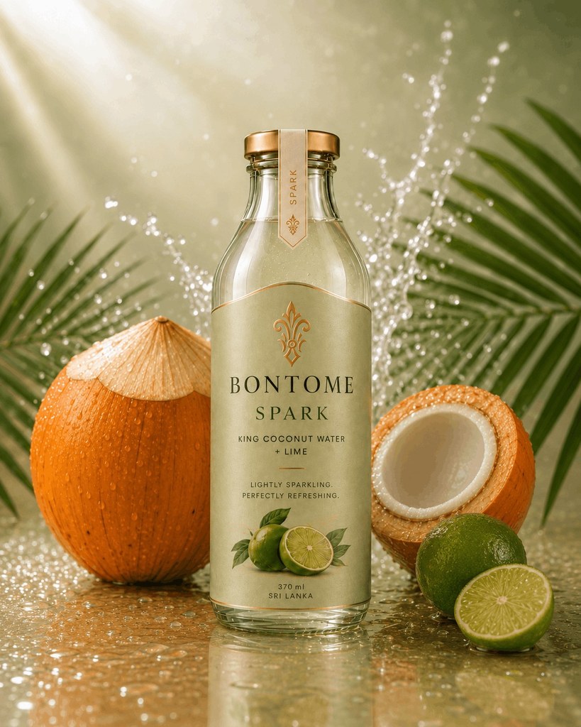 BONTOME SPARK - King Coconut Water with Lime, 370ml